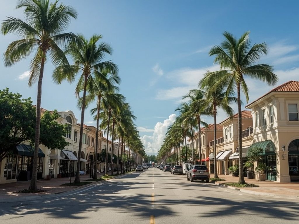 Las Olas Boulevard in Fort Lauderdale, FL