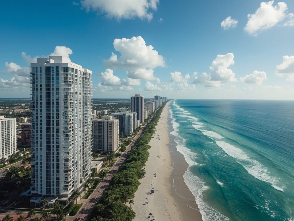Hallandale Beach condo skyline