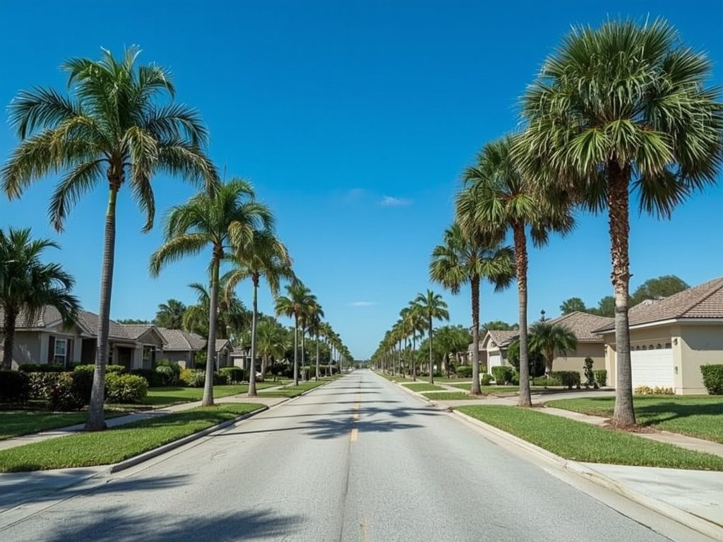Suburban Margate, FL street