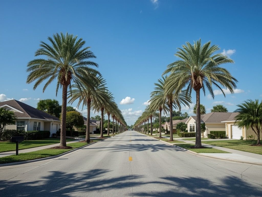 Suburban North Lauderdale, FL street