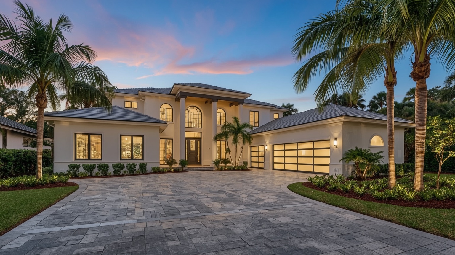 Garage doors on a Boca Raton, FL home