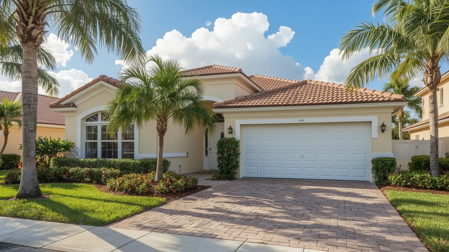 Garage doors on a Boynton Beach, FL home