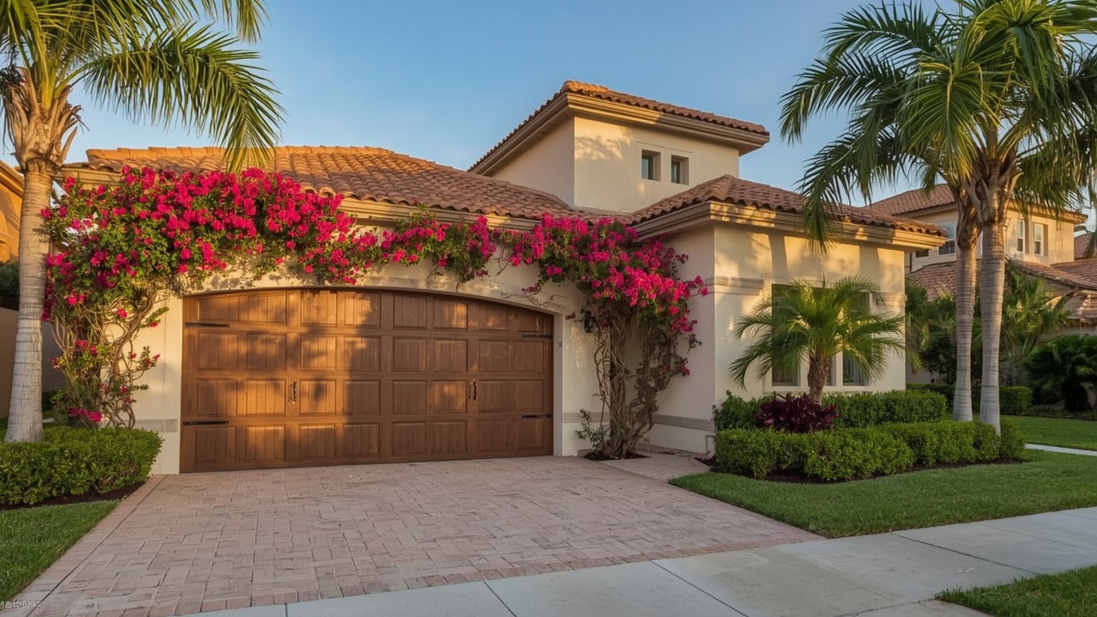 Garage doors on a Delray Beach, FL home