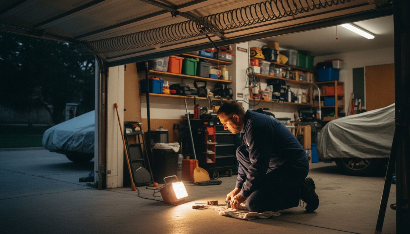 Garage door safety sensor calibration