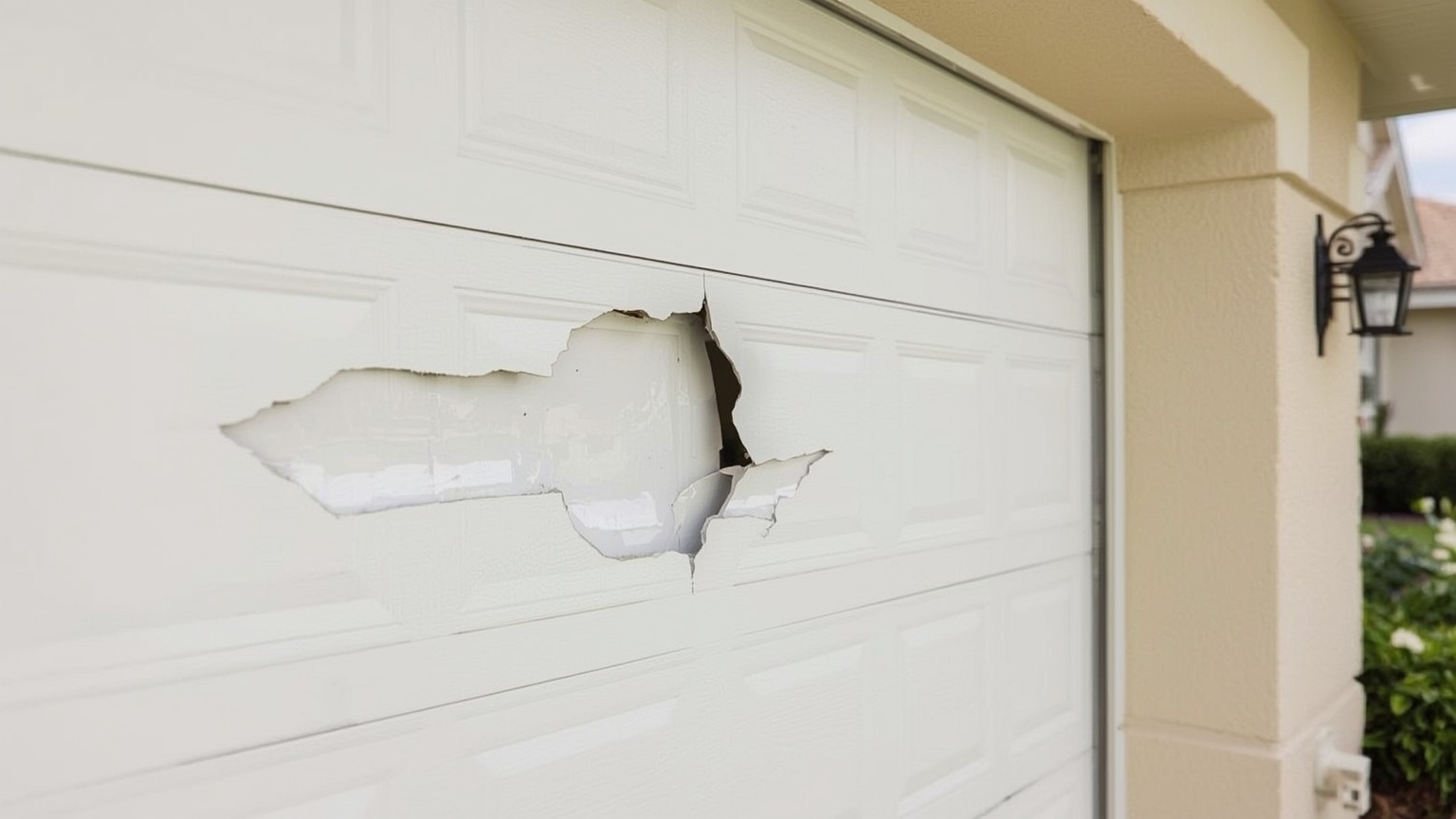 How to Repair a Garage Door Panel