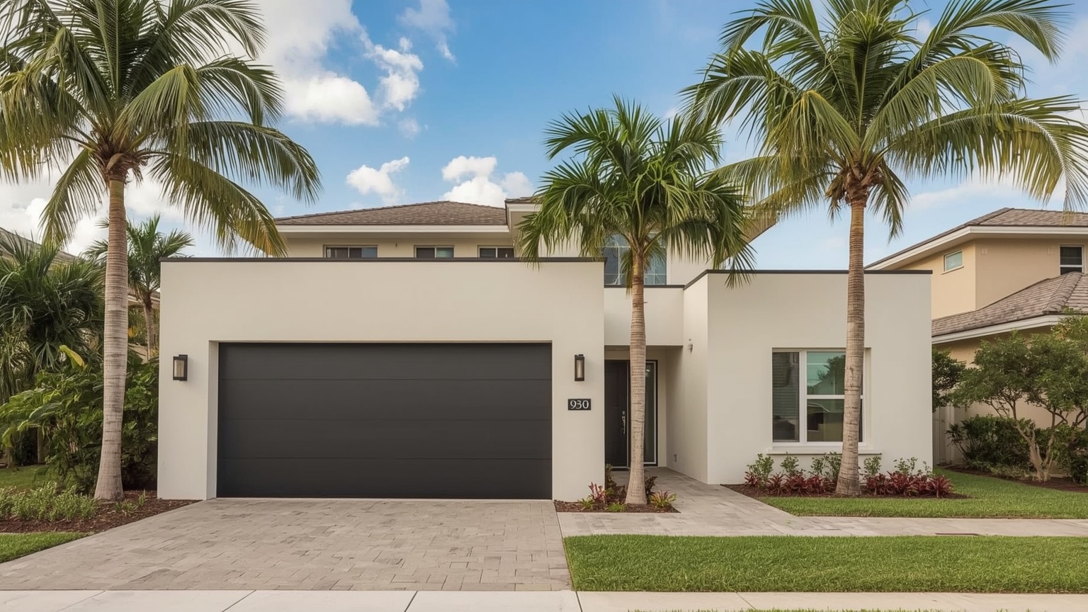 Garage doors on a Jupiter, FL home