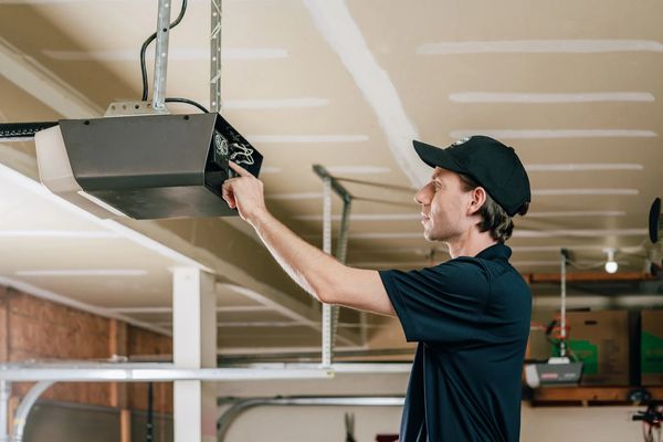 Garage door safety sensor adjustment